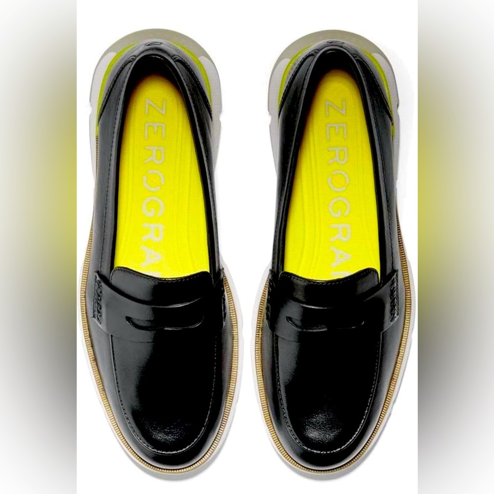 Cole Haan womans 4 Zerogrand Loafer - Black Leather, Size 11 B US